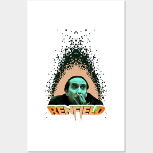 Renfield movie Nicolas Cage as count dracula fan works graphic design by ironpalette Posters and Art